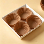 Xandory Muffin Liners, Grease-Proof  Paper Cupcake Baking Cups 100 Count- Brown
